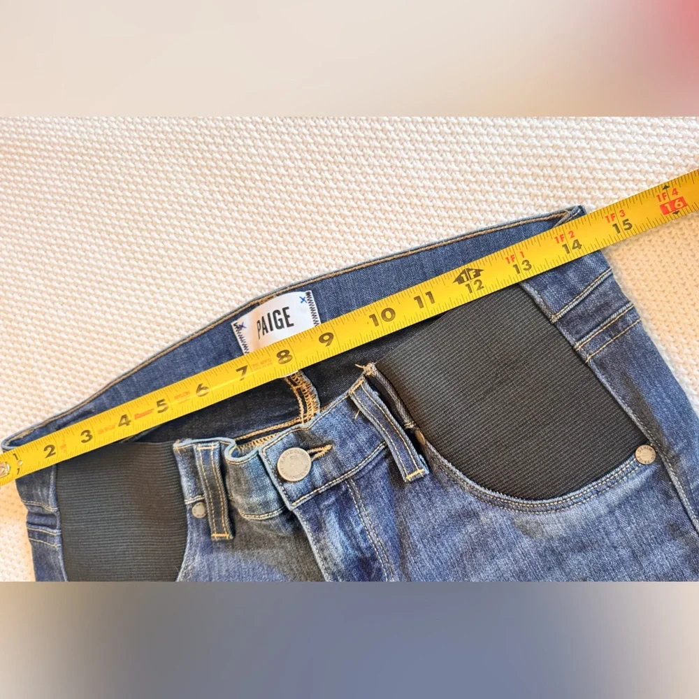 PAIGE Transcend Verdugo Ultra Skinny Jeans Stretchy Denim Maternity Pants